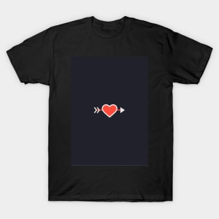 Love Heart shaped ,Love, Gift For Fiance, Gift For Wife, Birthday Gift For Wife T-Shirt